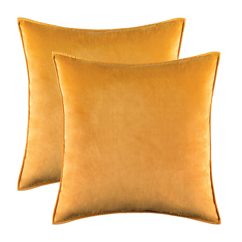 Covered velvet pillow cover