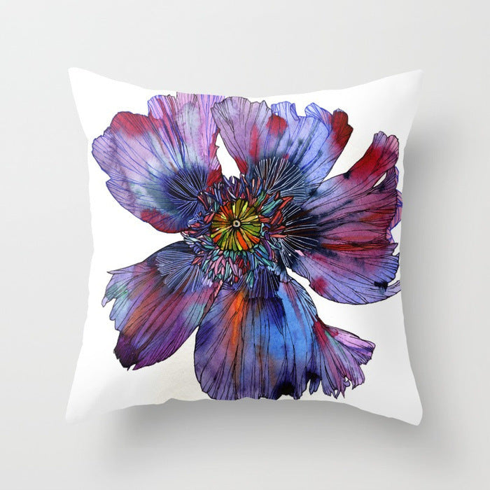 Fashion Simple Flower Pillow Cover