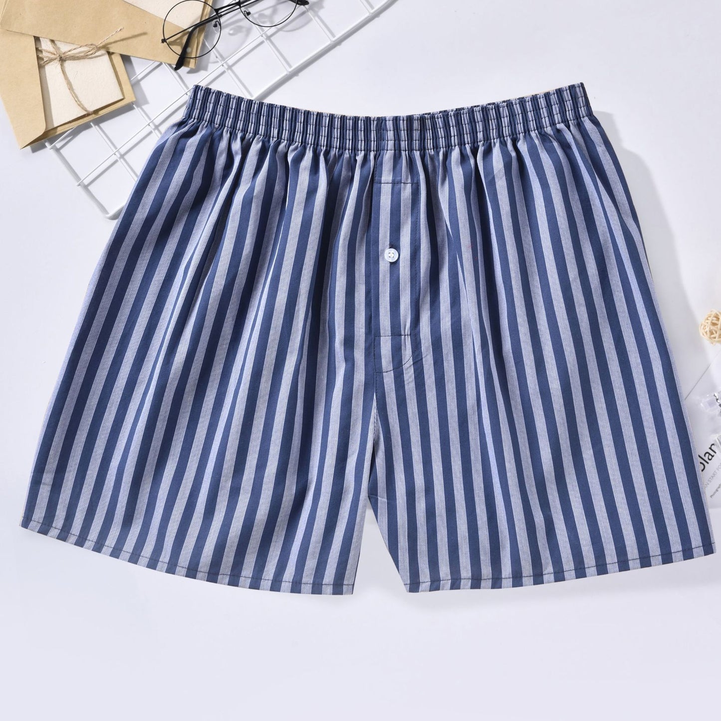 Casual Fashion Home Shorts Loose Breathable Woven Arrow Pants