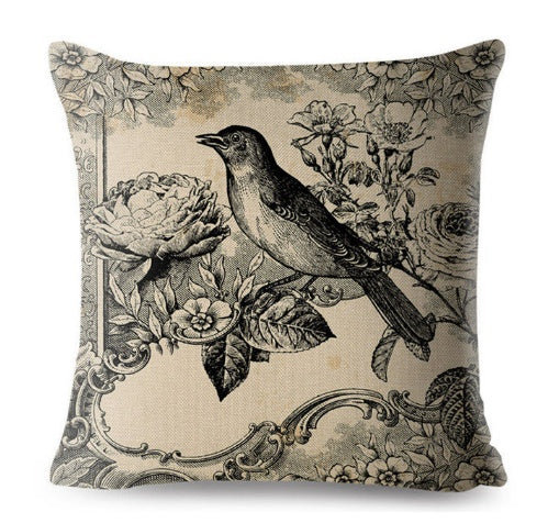 Antique Retro Look Pillow Cover