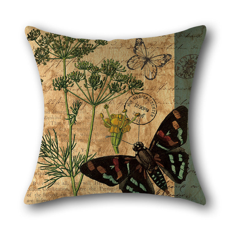 Cotton Linen Throw Pillow Cover