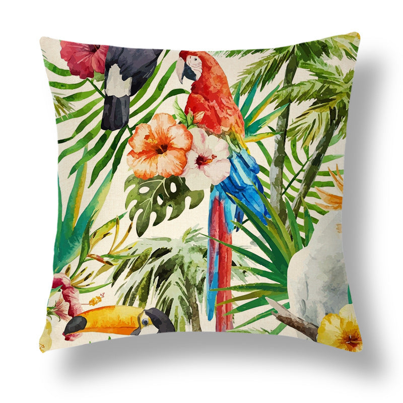 Tropical Linen Throw Pillowcase Series