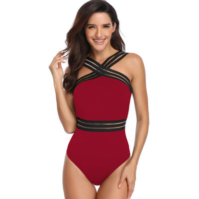 Hollow sexy jumpsuit swimsuit women