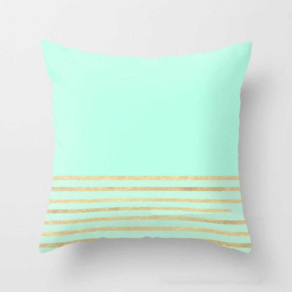 Striped Dali Geometric Pillow Cover