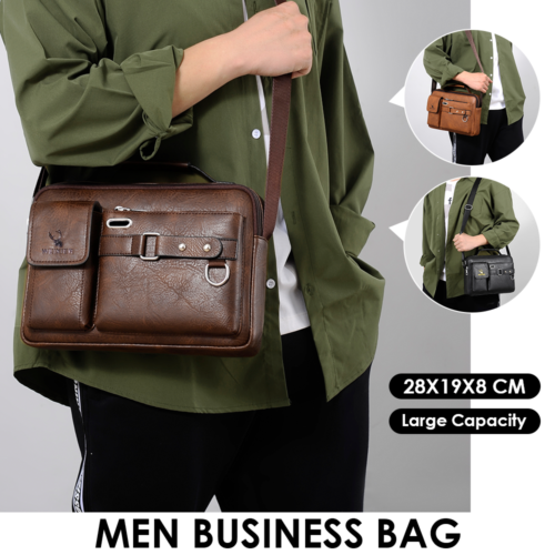 Leather Bags Messenger Bag Briefcase Satchel Shoulder Handbag Cross Body