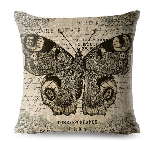 Antique Retro Look Pillow Cover