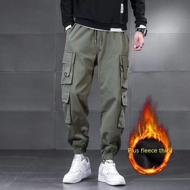 Multi-pocket Cargo Pants Men's Plus Size Loose Casual Pants