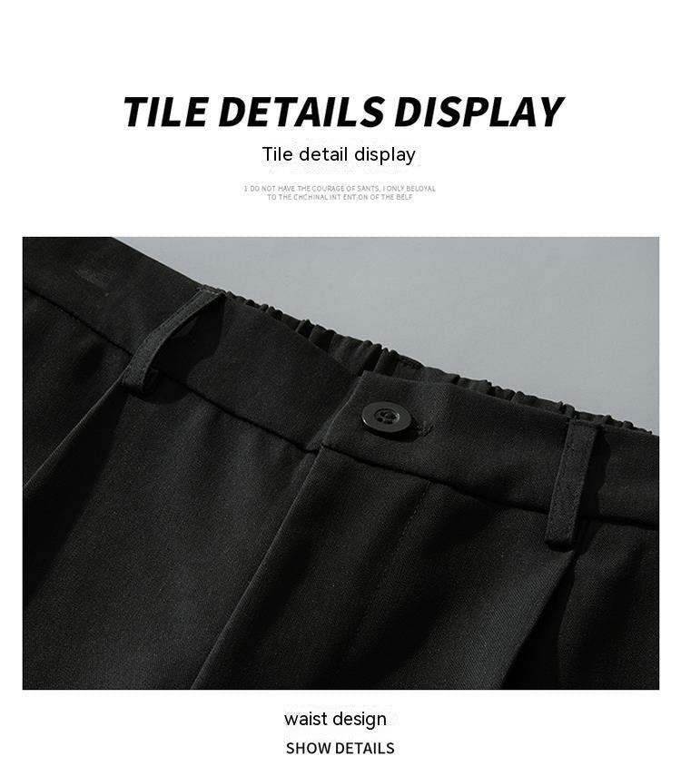 Straight Loose Casual Trousers Advanced Sense Draping Effect Suit Pants