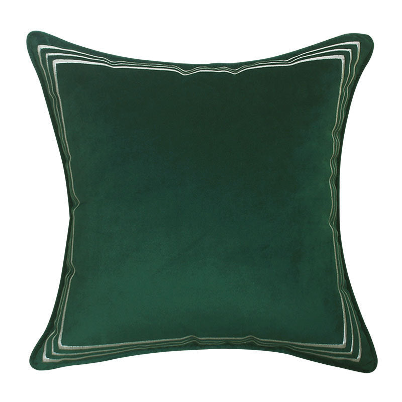 Dutch Velvet Embroidery Pillow Cover Series American Model Room Bedside Cushion