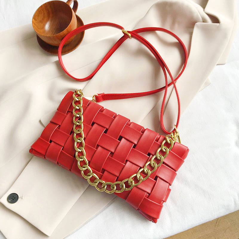 Underarm bag net red woven crossbody bag