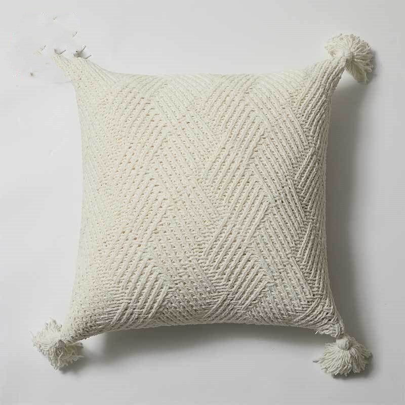 Wind Pillow Cover - Gray White