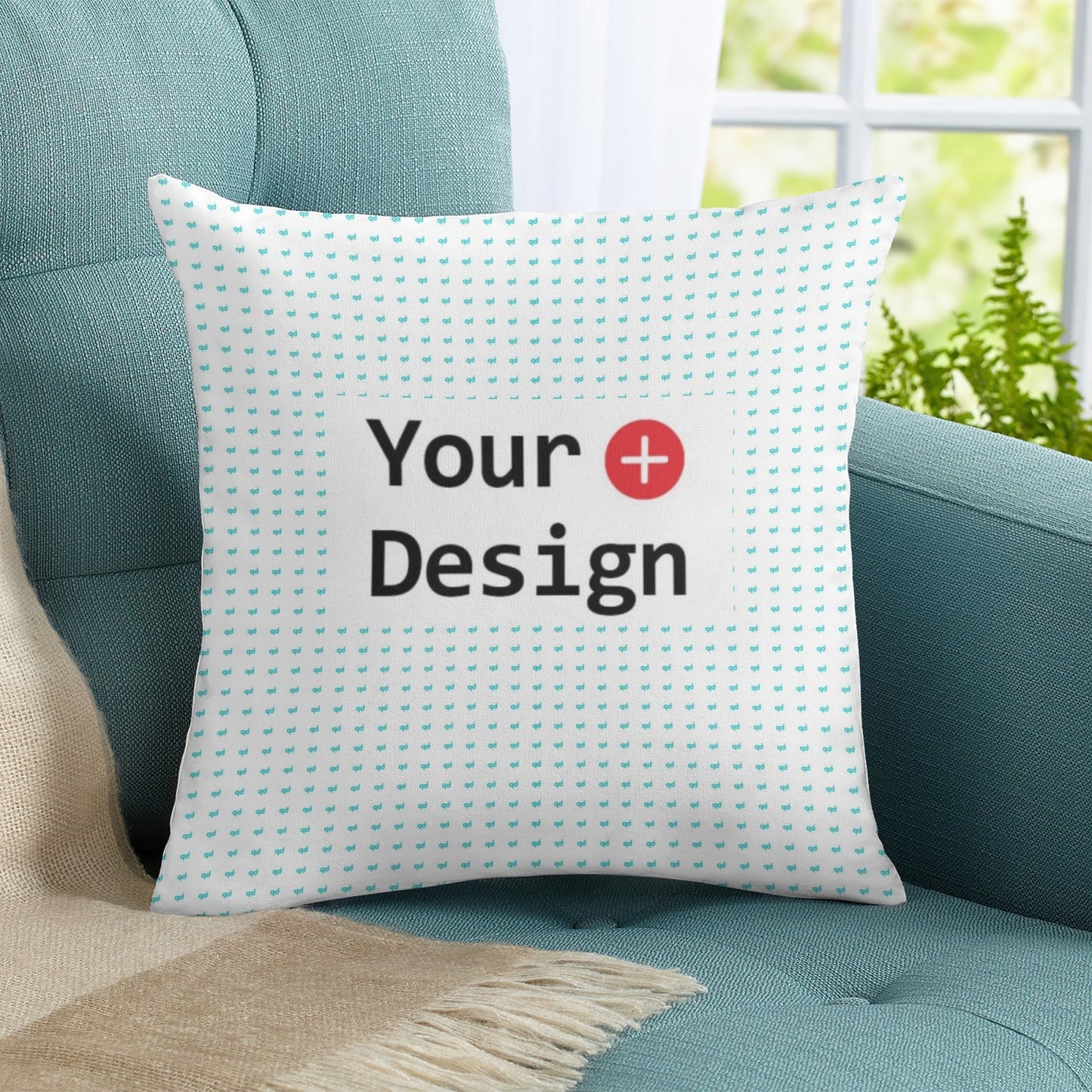 POD Home Fashion Simple Pillow Cover Customized