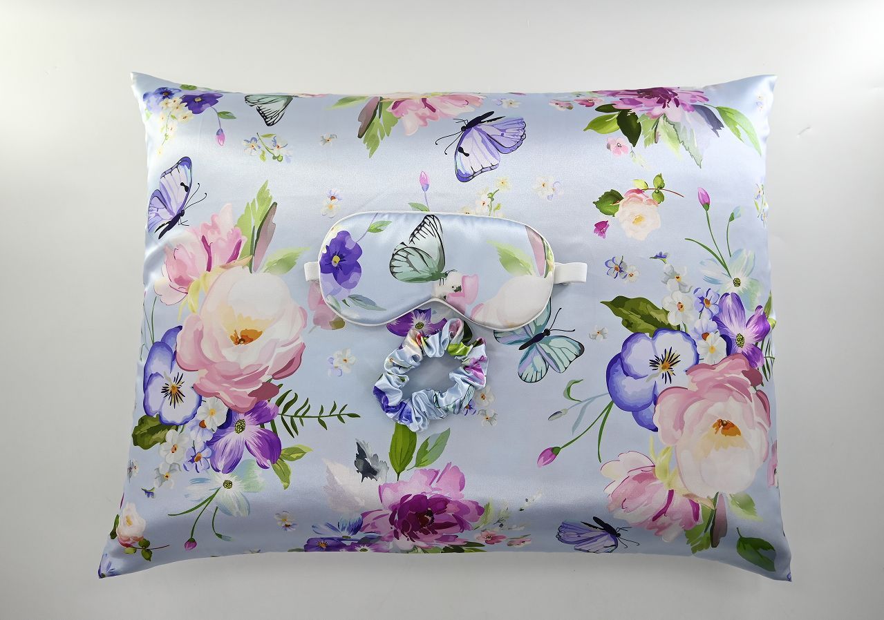 Simulated Silk Colored Pillow Cover