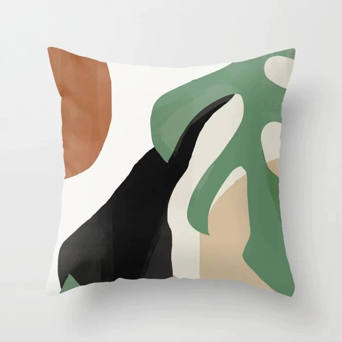 Abstract geometric pillowcase