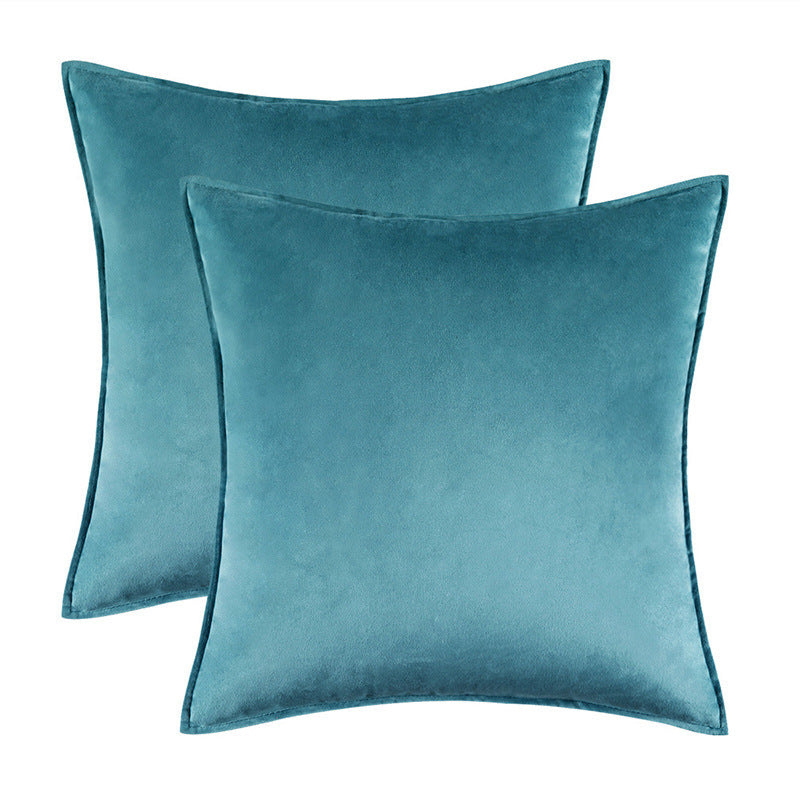 Covered velvet pillow cover