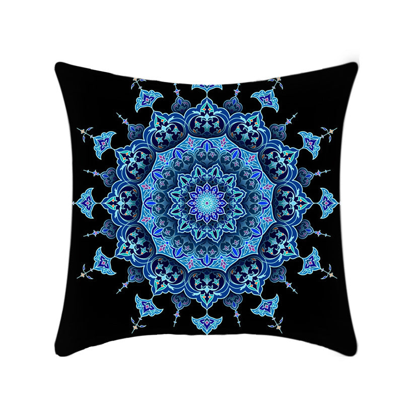 Retro Style Mandala Pillow Cover