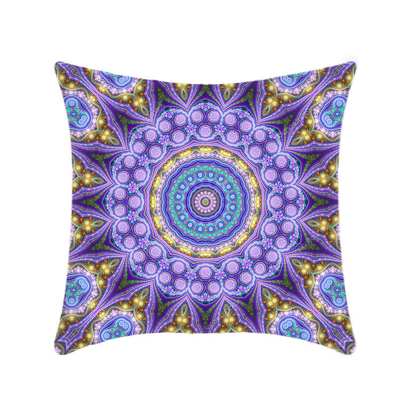 Retro Style Mandala Pillow Cover