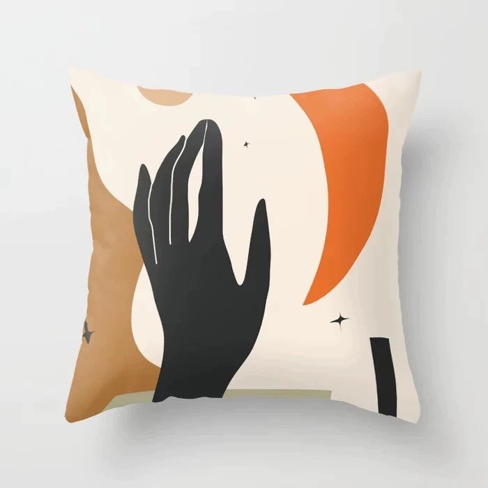 Abstract geometric pillowcase