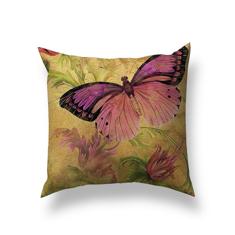 Butterfly Throw Pillow Cover