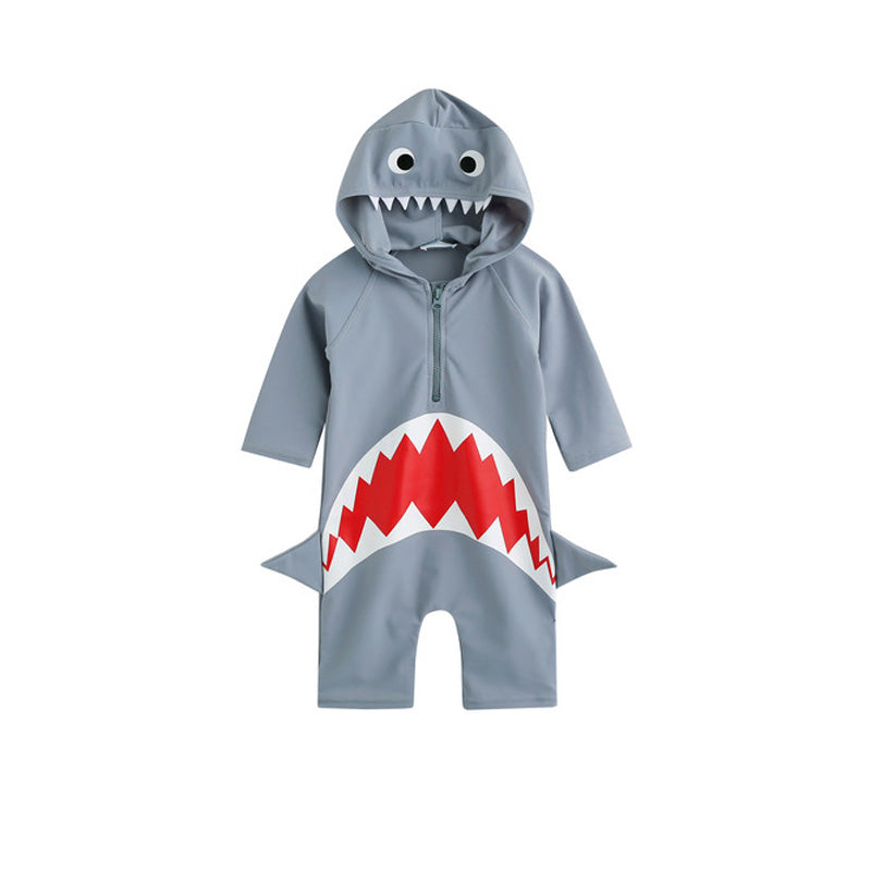 Boys' Shark one piece swimsuit