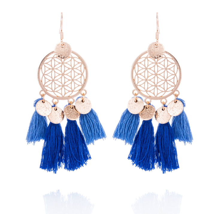 Tassel Earrings Dreamcatcher Sequin Earrings