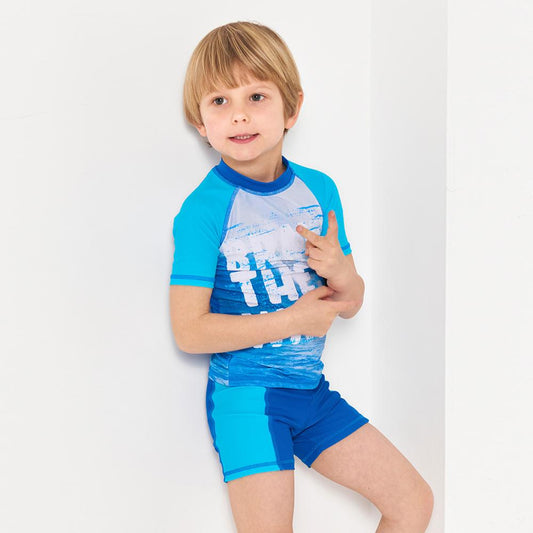 Boys Two Piece Quick-drying Sunscreen Swimsuit