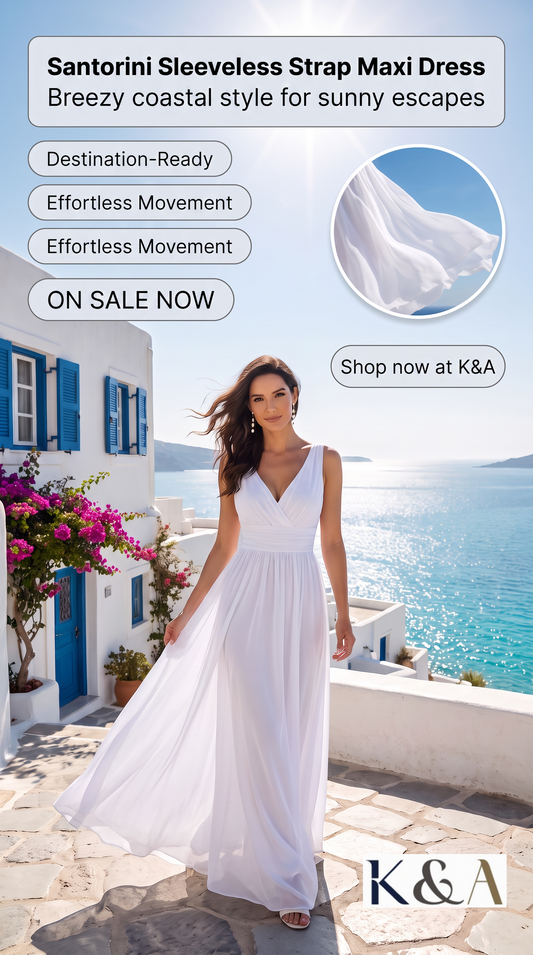 The Santorini Sleeveless Strap Maxi Dress