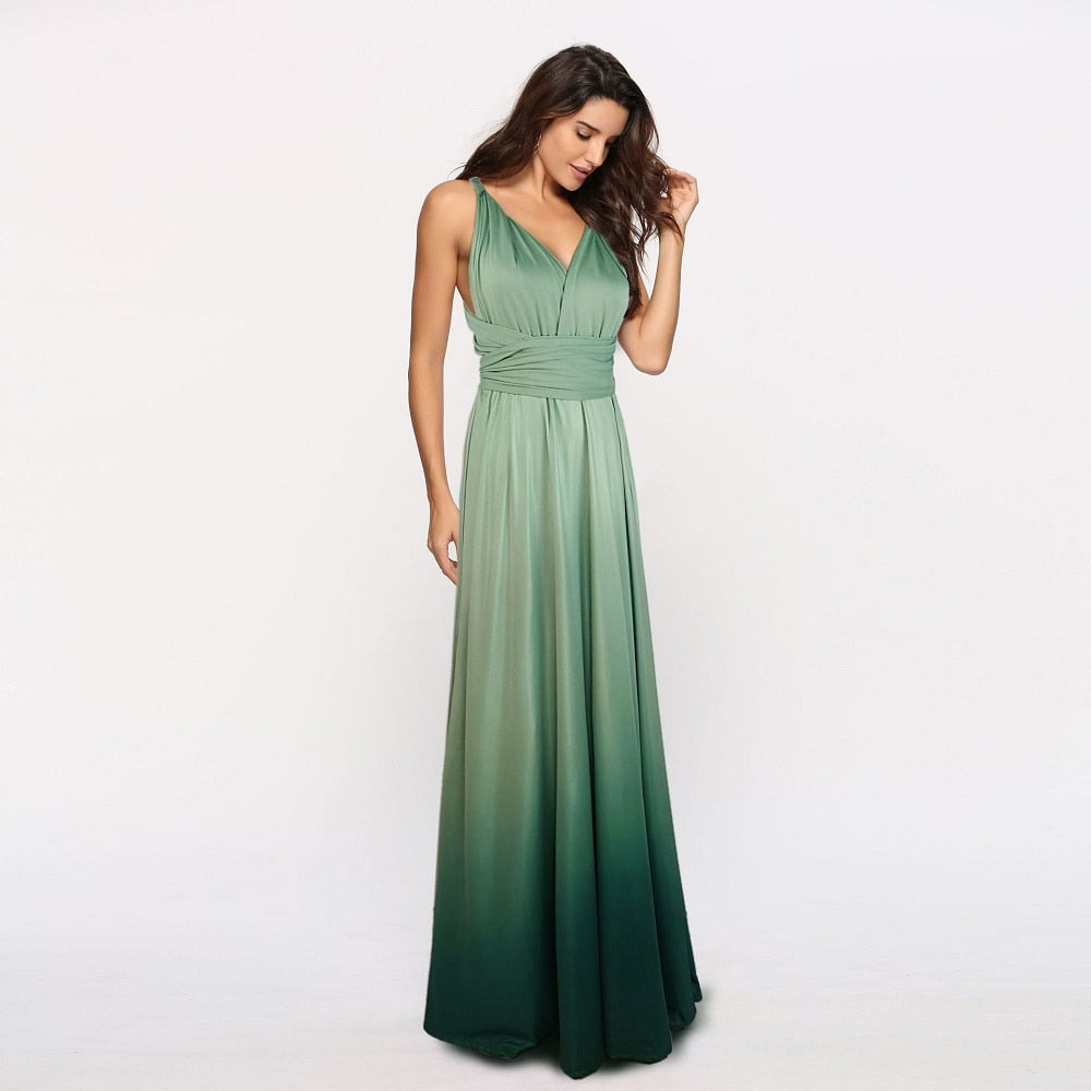 Elegant Party Maxi Long Dress features a flattering Natural Waistline and casual Style.