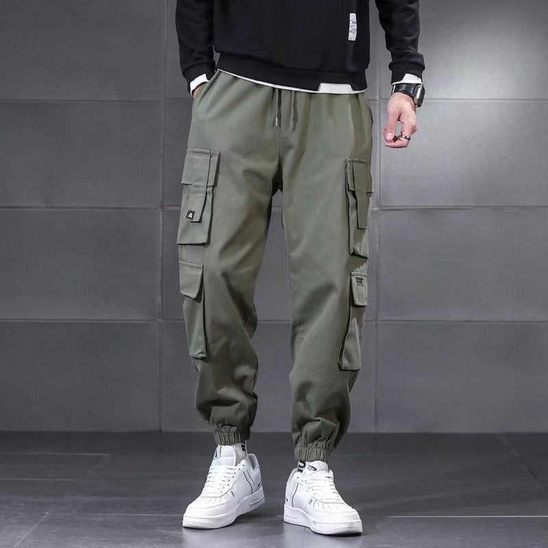 Multi-pocket Cargo Pants Men's Plus Size Loose Casual Pants