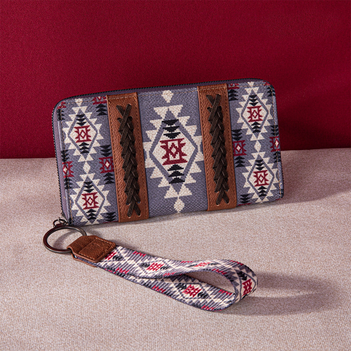 Cotton And Linen Printed Women's Wallet