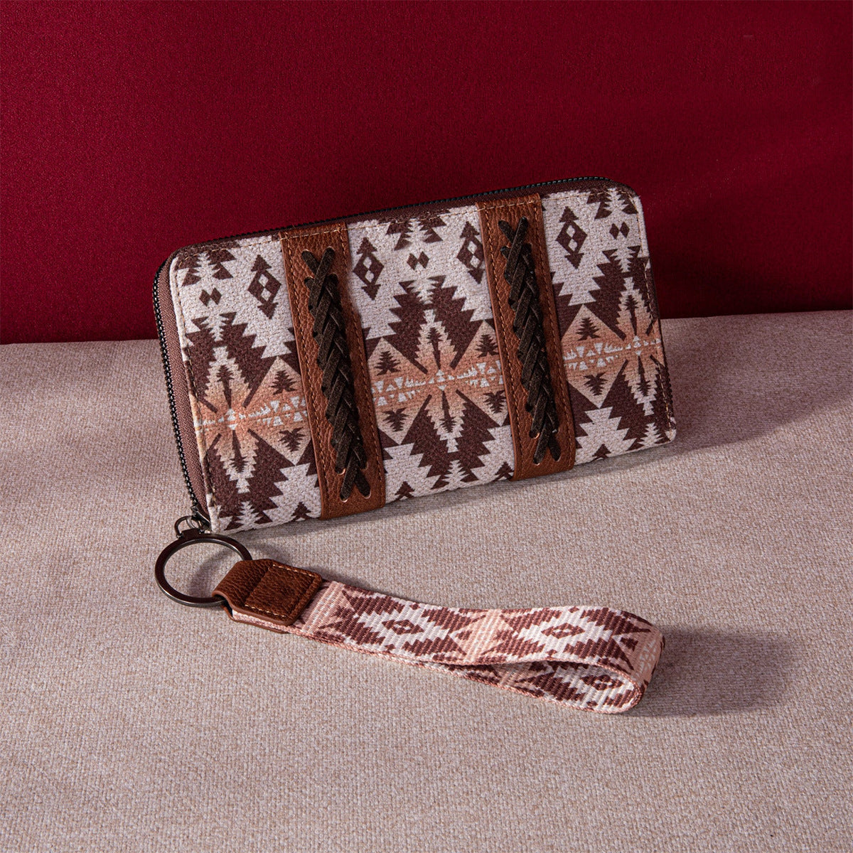 Cotton And Linen Printed Women's Wallet