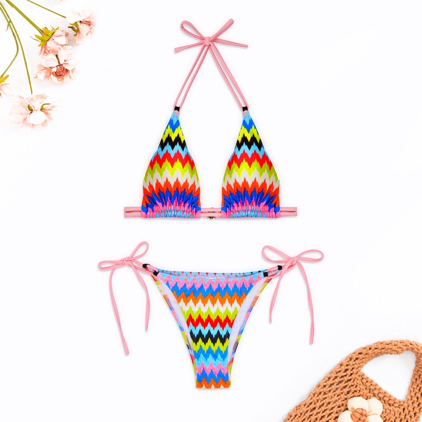 Women's Wave Print Swimsuit Bikini