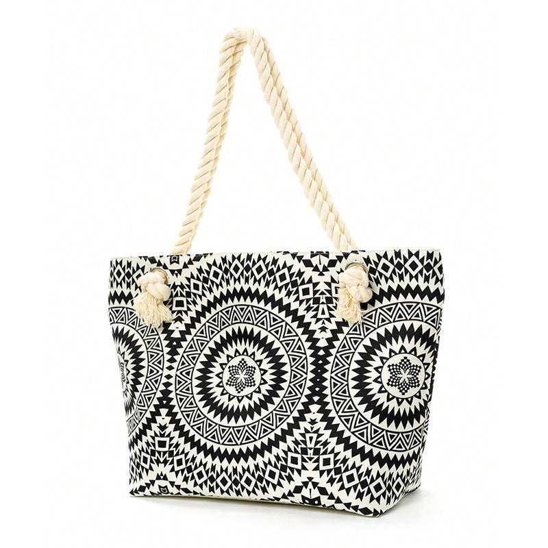 Geometric Large Capacity Multifunctional Tote