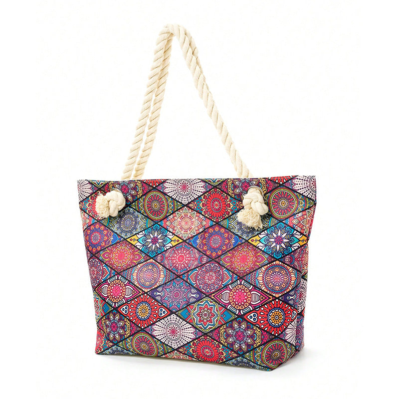 Geometric Large Capacity Multifunctional Tote