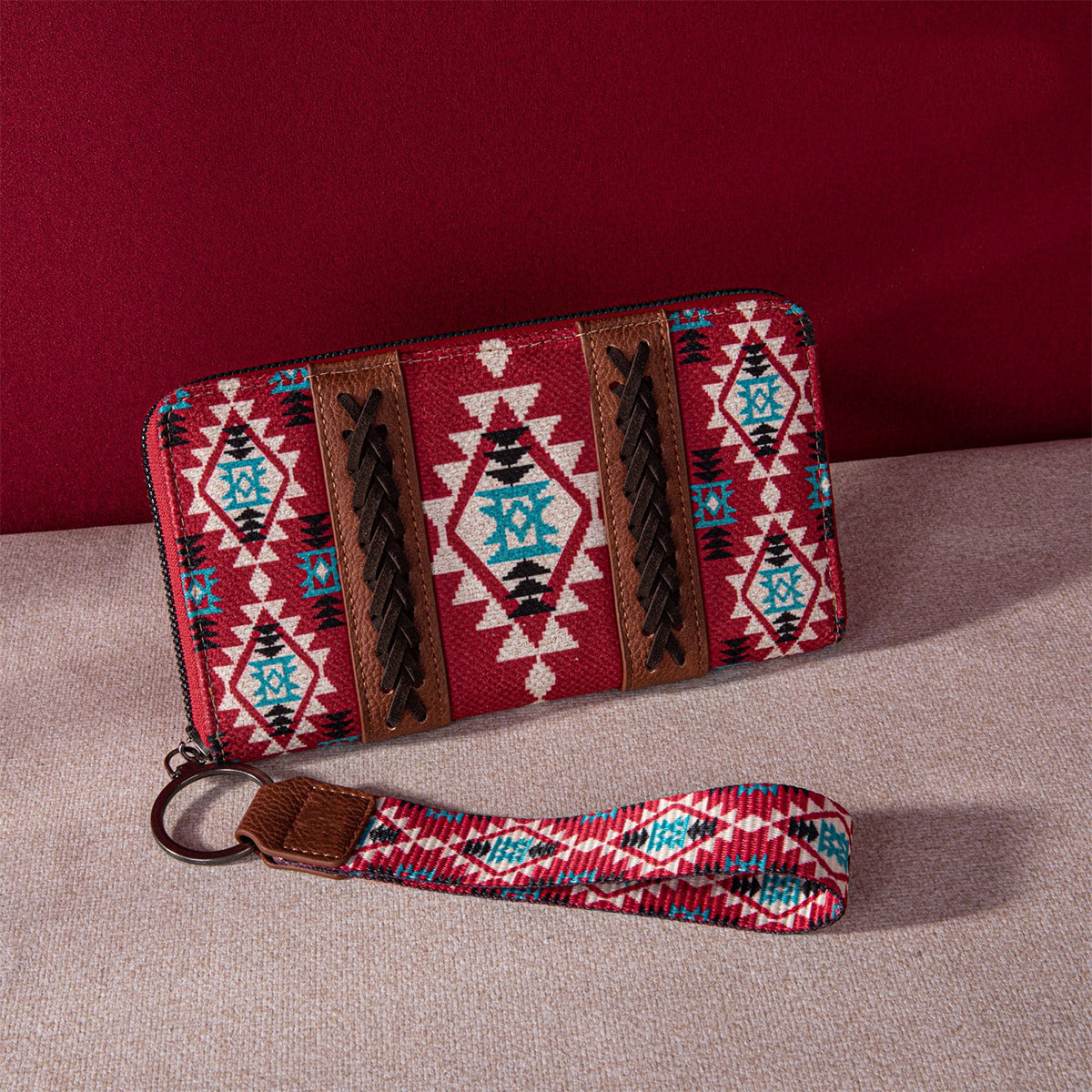 Cotton And Linen Printed Women's Wallet