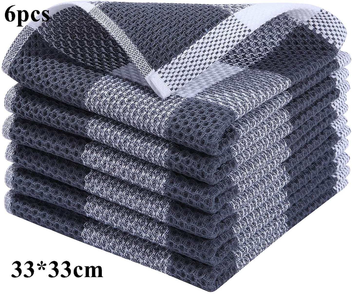 Cotton Kitchen Towel Ultra Soft Magic Cleaning Cloth Absorbent Cleaning Rags Thickened Wipe Cloths Dishcloth