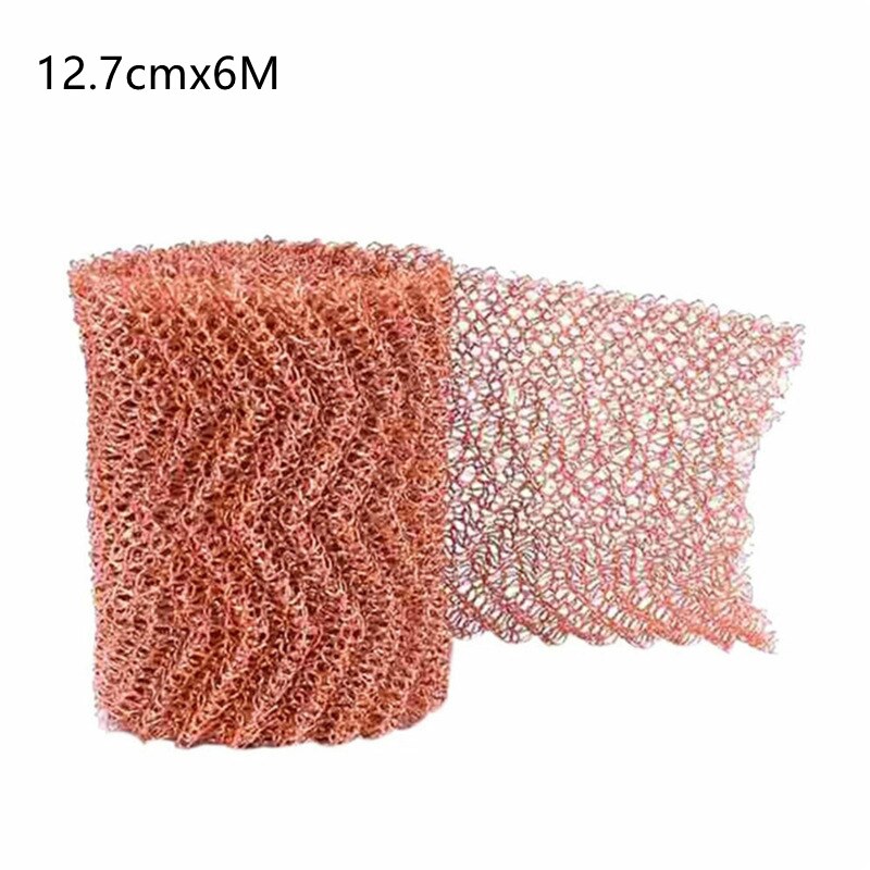 Copper Mesh Filter Column Packing Woven Wire Screen Filter for Distillation 12.7CM Distillation Apparatus Home Brew Beer 3M/6M