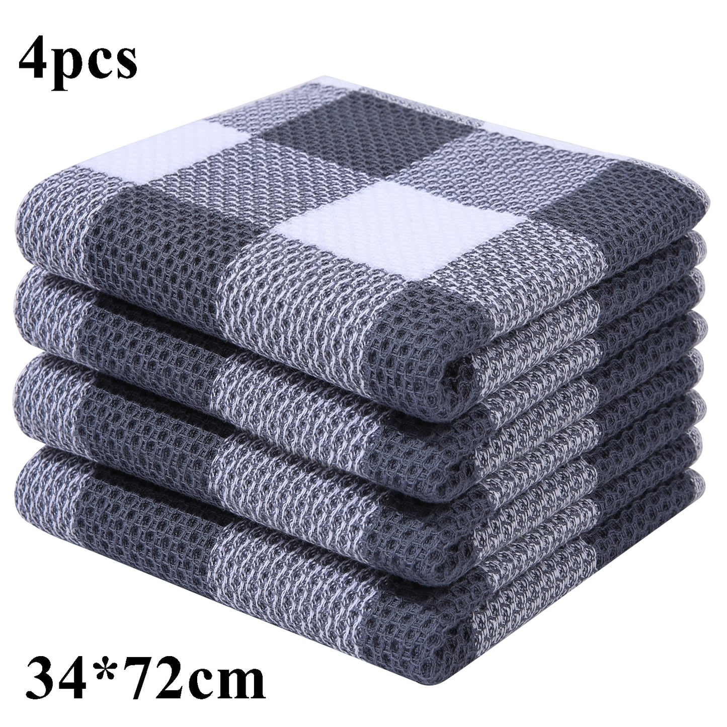 Cotton Kitchen Towel Ultra Soft Magic Cleaning Cloth Absorbent Cleaning Rags Thickened Wipe Cloths Dishcloth