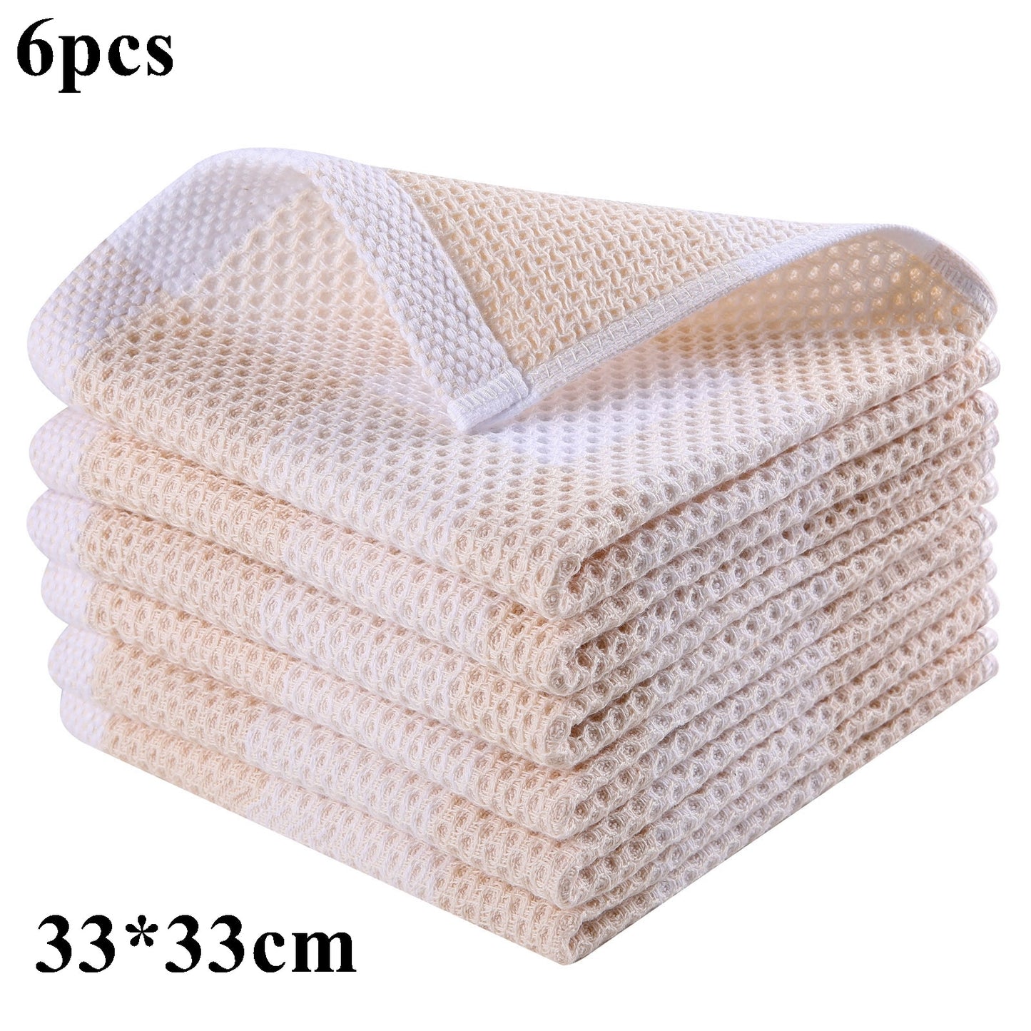 Cotton Kitchen Towel Ultra Soft Magic Cleaning Cloth Absorbent Cleaning Rags Thickened Wipe Cloths Dishcloth