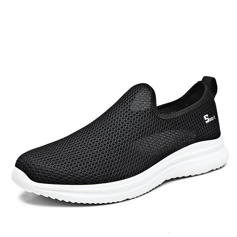 Unisex Men and Women Casual Shoes Summer Breathable Lightweight Sneakers Soft Soled Slip-On Loafers