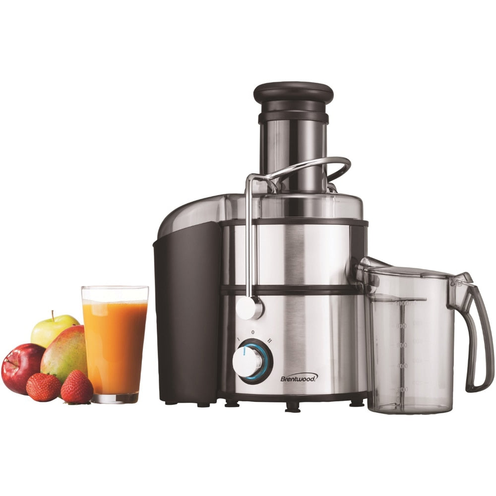 Brentwood JC-500 2-Speed 800w Juice Extractor with Graduated Jar, Stainless Steel Juice Blender