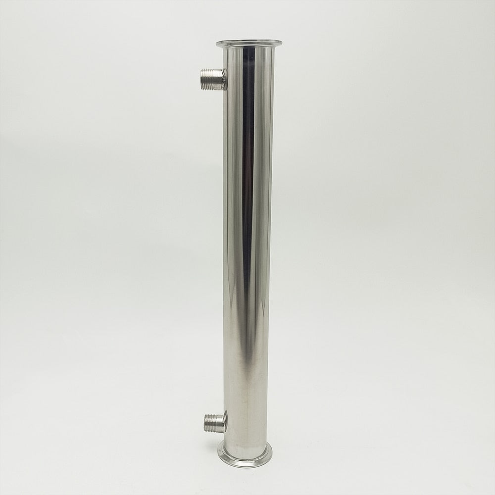 2" Shotgun Condenser, Distiller, Dephlegmator, Cooler, Split Reflux, Length 450mm, for Moonshine Alcohol Distillation Columns