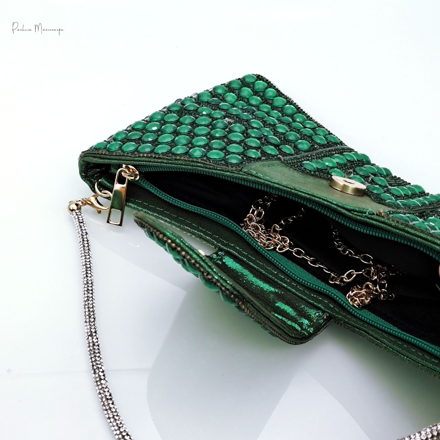 High Heel Shoe Bag Set Butterfly Jewel Design