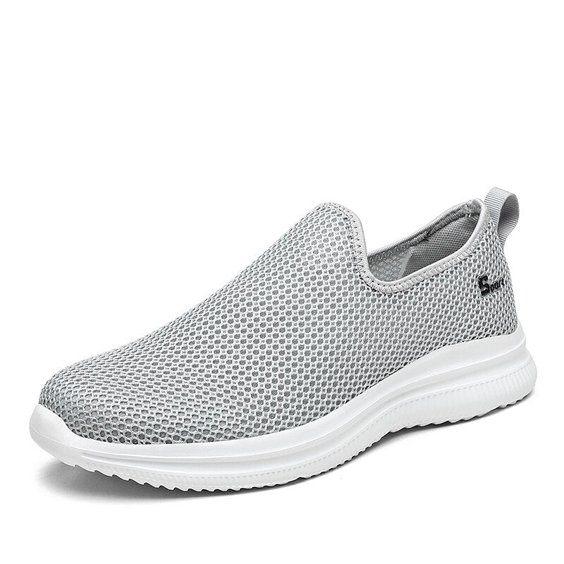 Unisex Men and Women Casual Shoes Summer Breathable Lightweight Sneakers Soft Soled Slip-On Loafers