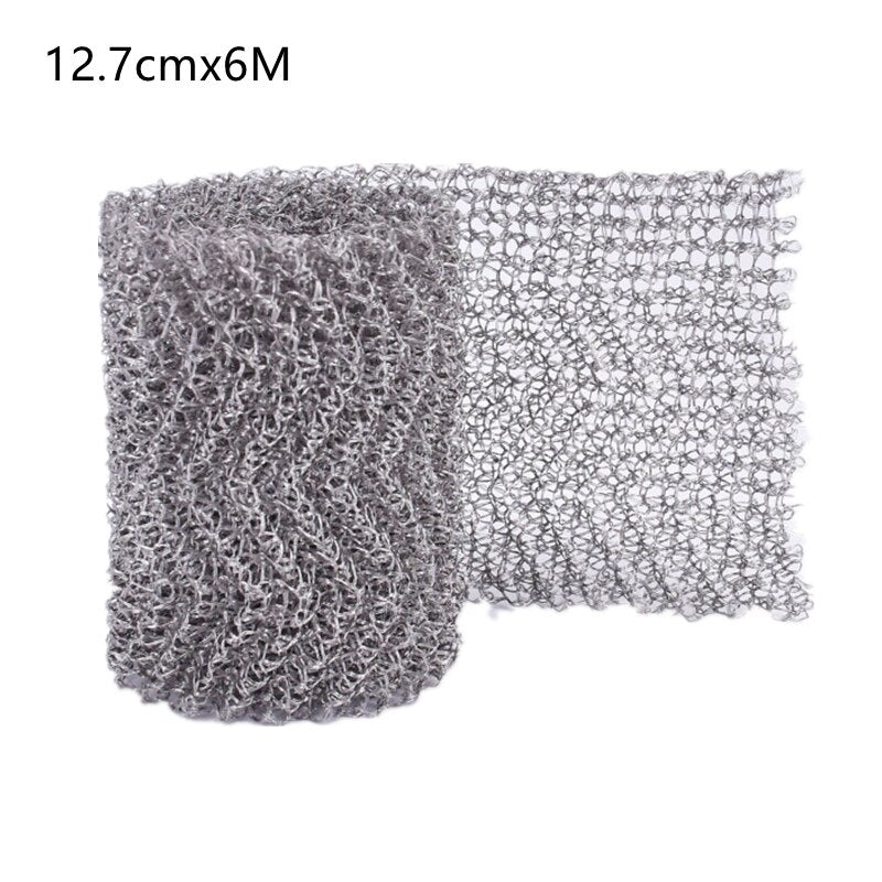 Copper Mesh Filter Column Packing Woven Wire Screen Filter for Distillation 12.7CM Distillation Apparatus Home Brew Beer 3M/6M