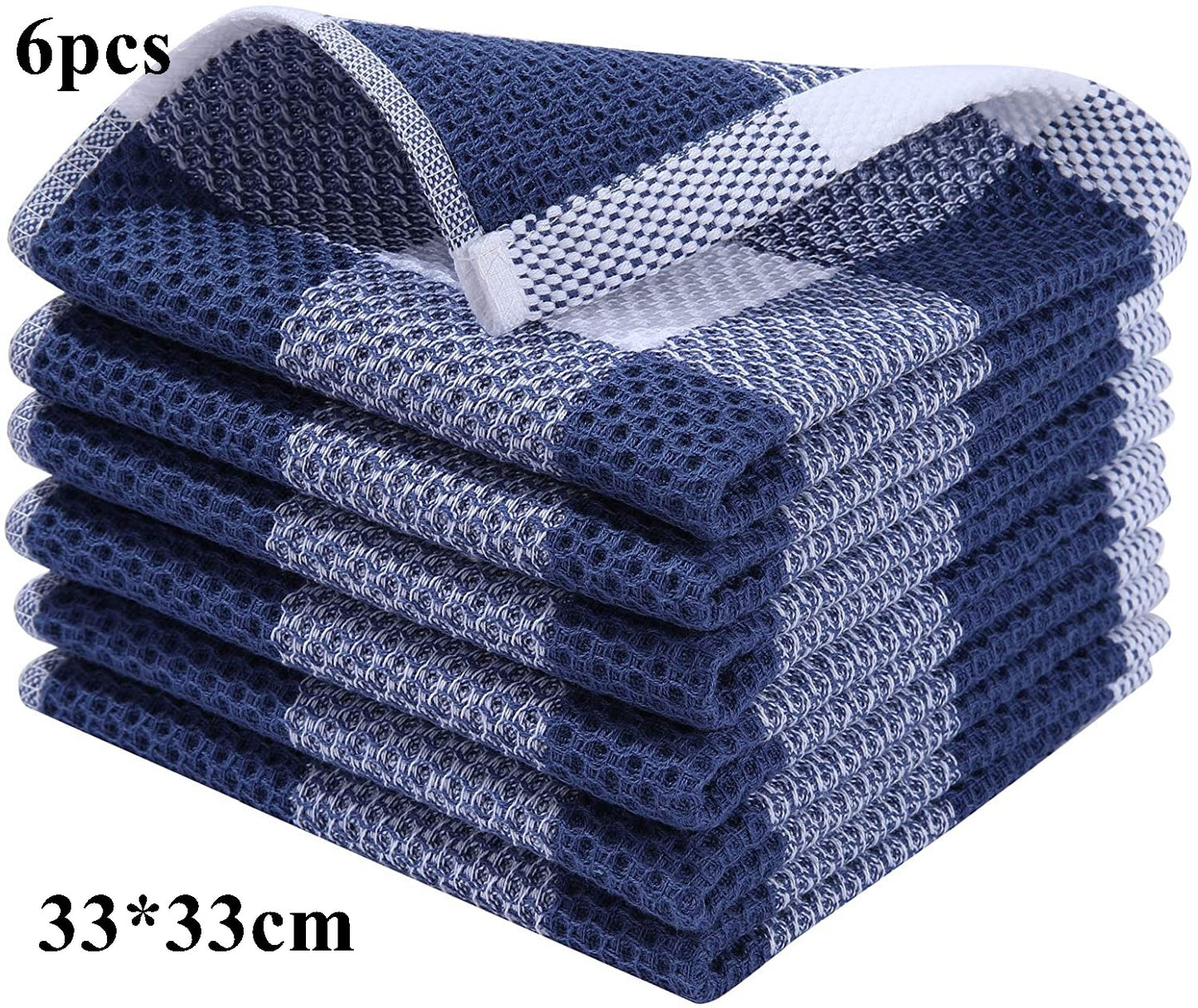 Cotton Kitchen Towel Ultra Soft Magic Cleaning Cloth Absorbent Cleaning Rags Thickened Wipe Cloths Dishcloth