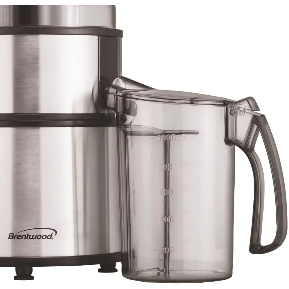 Brentwood JC-500 2-Speed 800w Juice Extractor with Graduated Jar, Stainless Steel Juice Blender