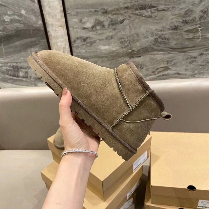 Brand Designer Women Winter Boots Man Shoes Snow Ankle Boots Australia Ladies Boat Shoes Warm Mini Buty Bot Platform Slip Ons