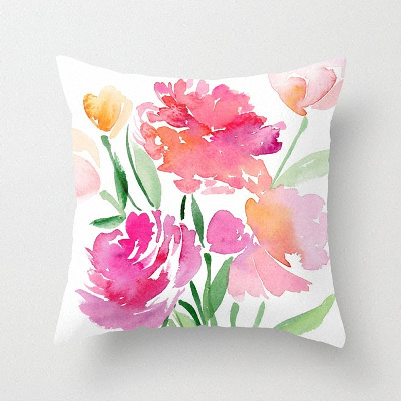 Fashion Simple Flower Pillow Cover