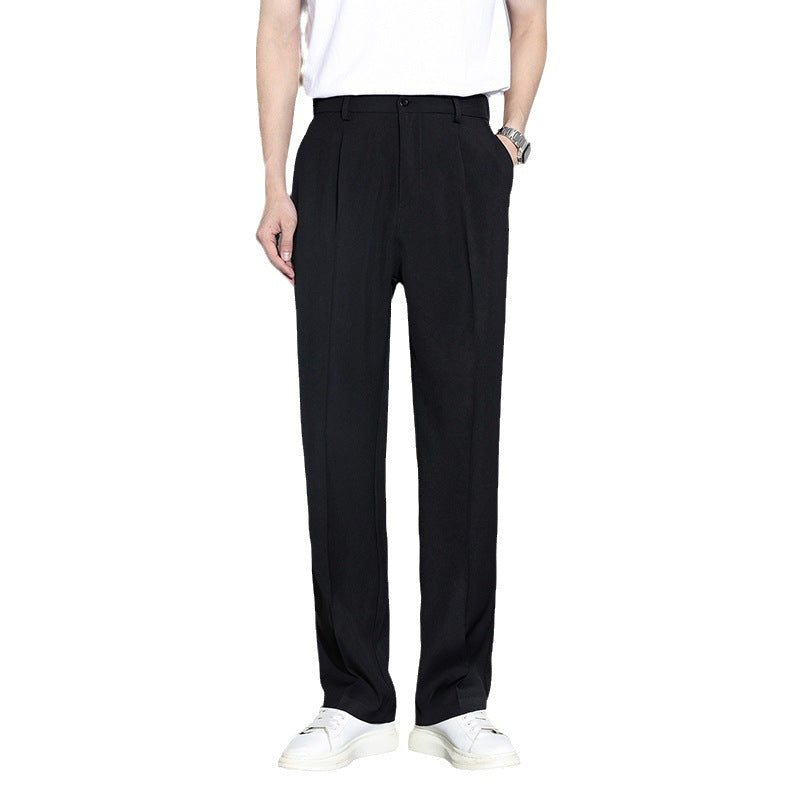 Straight Loose Casual Trousers Advanced Sense Draping Effect Suit Pants